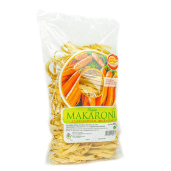 Mājas makaroni ar svaigiem burkāniem