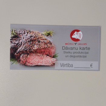 Brūzilu liellopa dāvanu karte