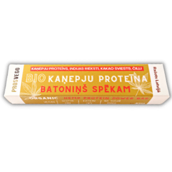 Bio kaņepju proteīna batoniņš SPĒKAM