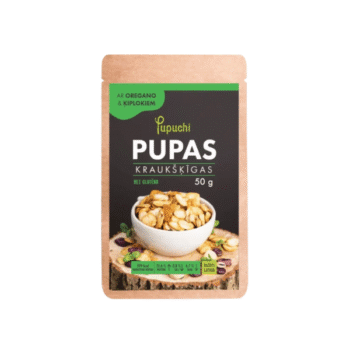 Grauzdētas pupas Pupuchi ar oregano  un ķiplokiem 50g