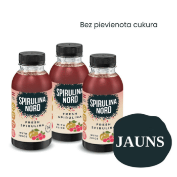 Spirulīnas ābolu/dzērveņu sula 330ml