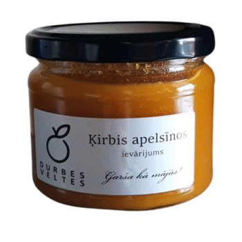 Ķirbis - apelsīnos, ievārījums 375gr