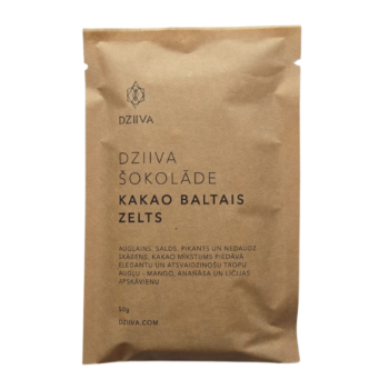 Dziiva Šokolāde Kakao Baltais zelts, 50gr
