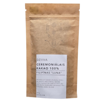 Dziiva Ceremoniālais Kakao 100%, Filipīnas Luna, 100g